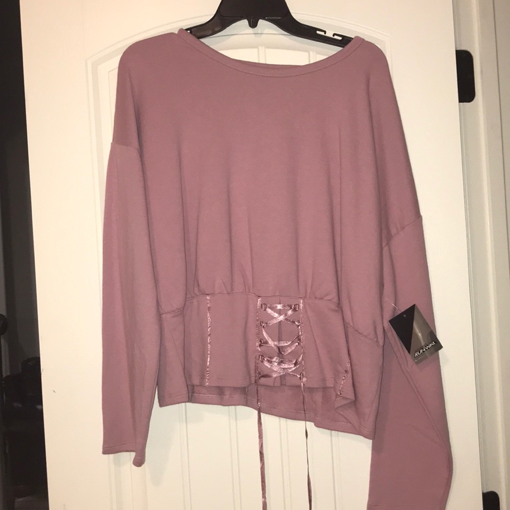 Pink project runway top